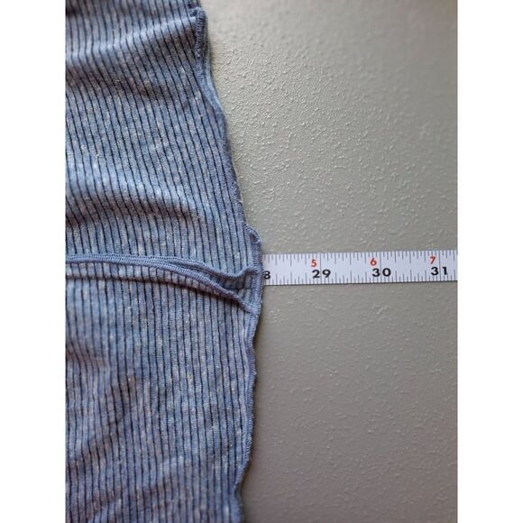 Pure Essence Women Tunic Top SP Blue Sleeveless Button Front Cowl Neck Lagenlook - Picture 7 of 7